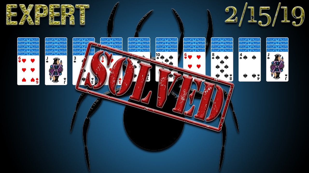 Microsoft Solitaire Collection:  Spider - Expert - 2/15/19