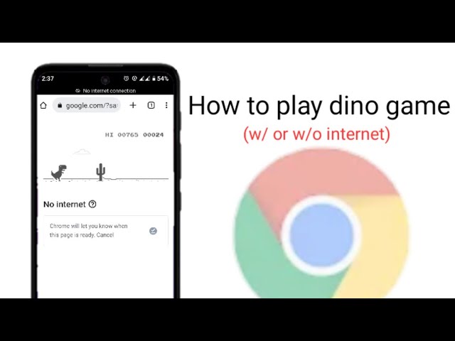 How to play Dinosaur Game on Google chrome mobile