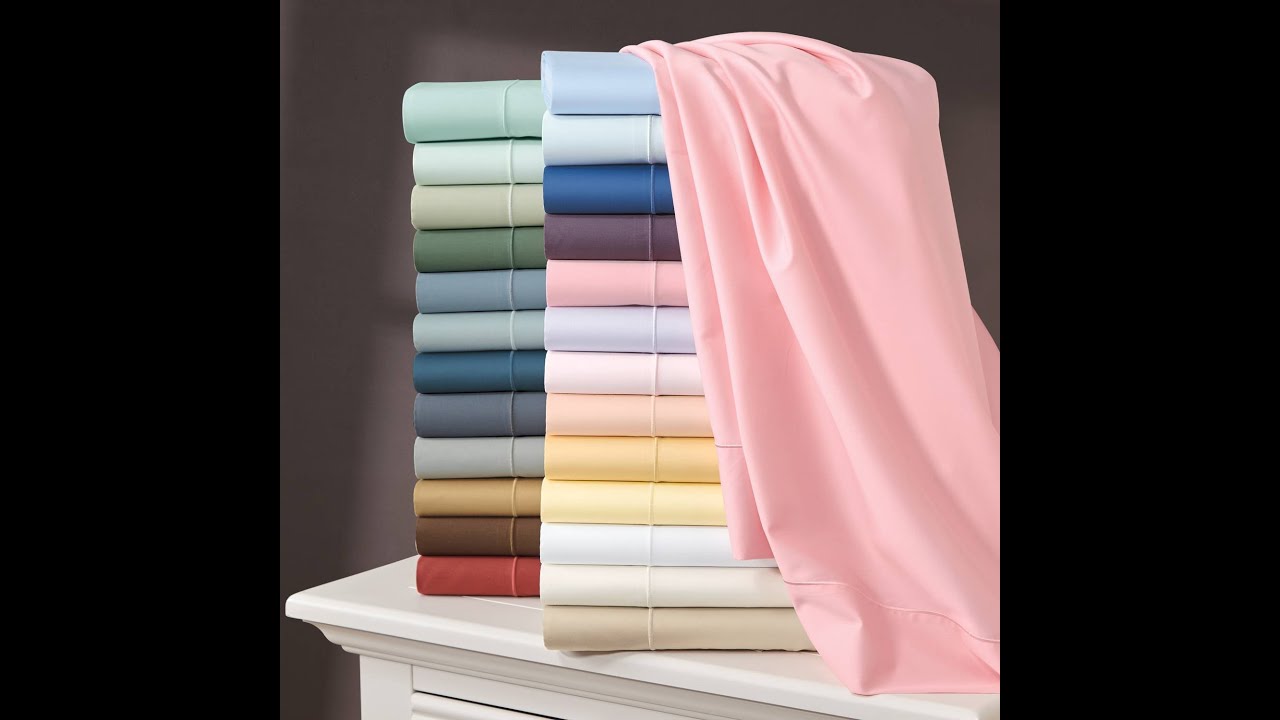 ELINEN SHEETS, Supima Queen Size Sheets 4 Pieces, 600 Thread Count 100