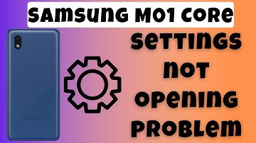 Samsung M01 Core settings keeps stopping samsung | settings not opening problem samsung