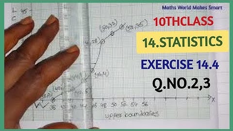 10thClass, Statistics, Exercise 14.4, Q.No.2,3 @mathsworldmakessmartintelugu