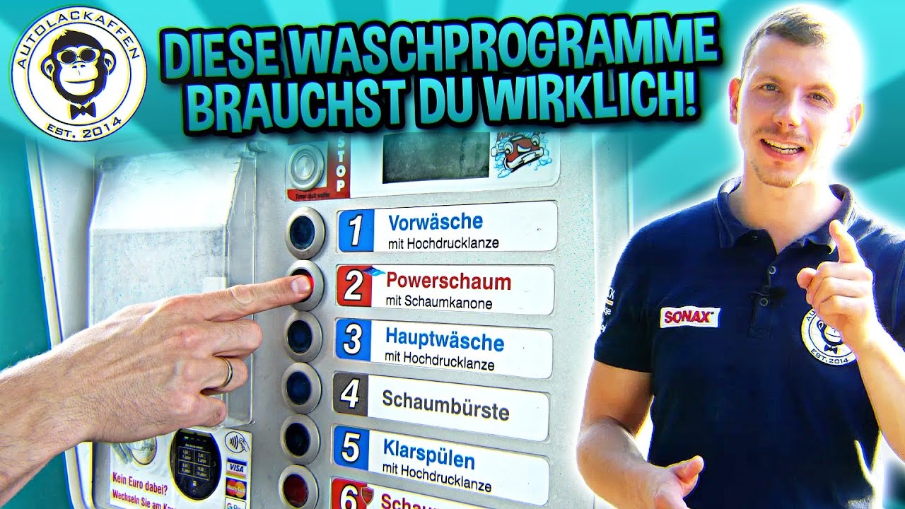 Update Klarspülen oder Glanzspülen? Waschprogramme von der Sb-Box einfach erklärt | AUTOLACKAFFEN
