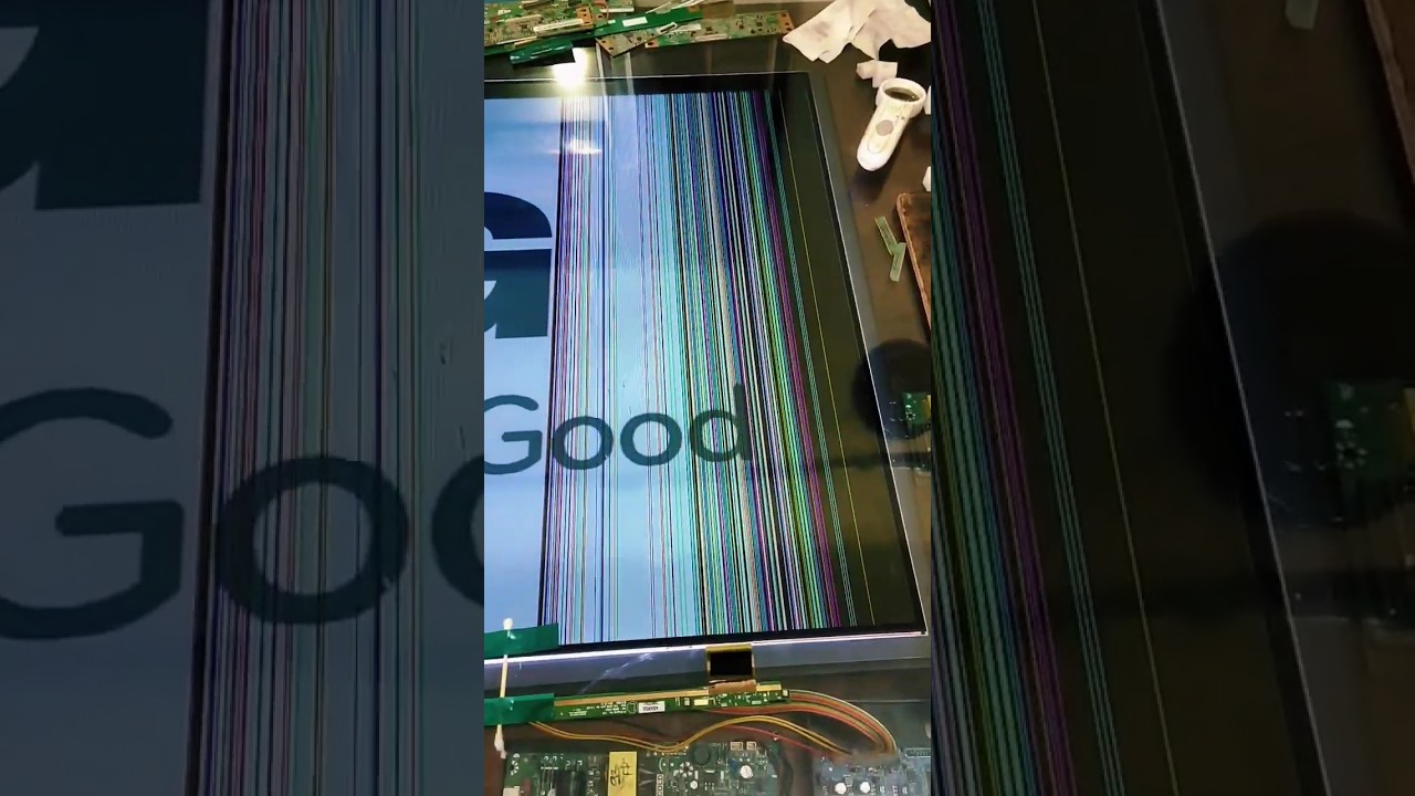Vertical Lines Problem Successfully Repair Of Mi 43 Inch LED TV LG Panel. #Panelrepair #Shorts