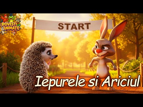 Iepurele fudul și ariciul isteț la marea întrecere, animație pentru copii
