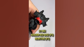 Simple, quick and easy Khador Red armour! #warmachine #khador #foryou #painting
