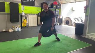 Sandbag Split Squat