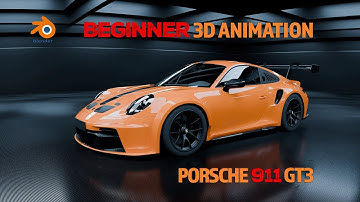 Porsche 911 GT3 | Beginner 3D Animation 5 – Street Scene #blender #blender3danimation #blender3d
