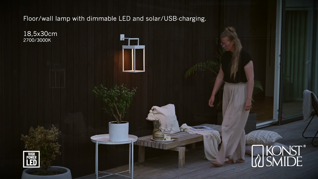 Sonderangebotskatalog Konstsmide Portofino LED Solar/USB-Laterne Onlineshop Interismo 