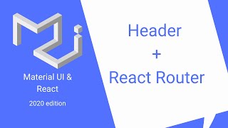 React & Material UI #26: Header (Appbar + Toolbar) & React Router screenshot 2