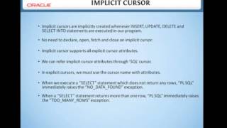 10 2 Implicit Cursor