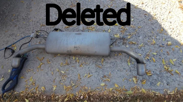 BMW x5 35d Muffler Delete.