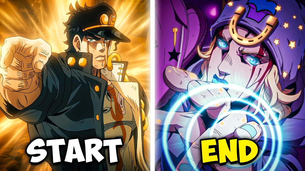 The FULL Story of JoJo's Bizarre Adventure (5 Seasons) in 125 Minutes