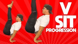 HOW TO DO the 'V Sit' 🤸 Gymnastics & Calisthenics Progression