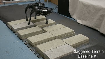 Vision-aided Dynamic Quadrupedal Locomotion on Discrete Terrain using Motion Libraries