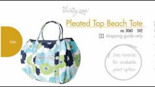 Thirty One Bags: Pleated Top Beach Tote
