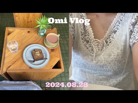 vlog 1日休みは絶対充実させたい/お気に入りのカフェでかわいいもの摂取/お笑い3ステ 