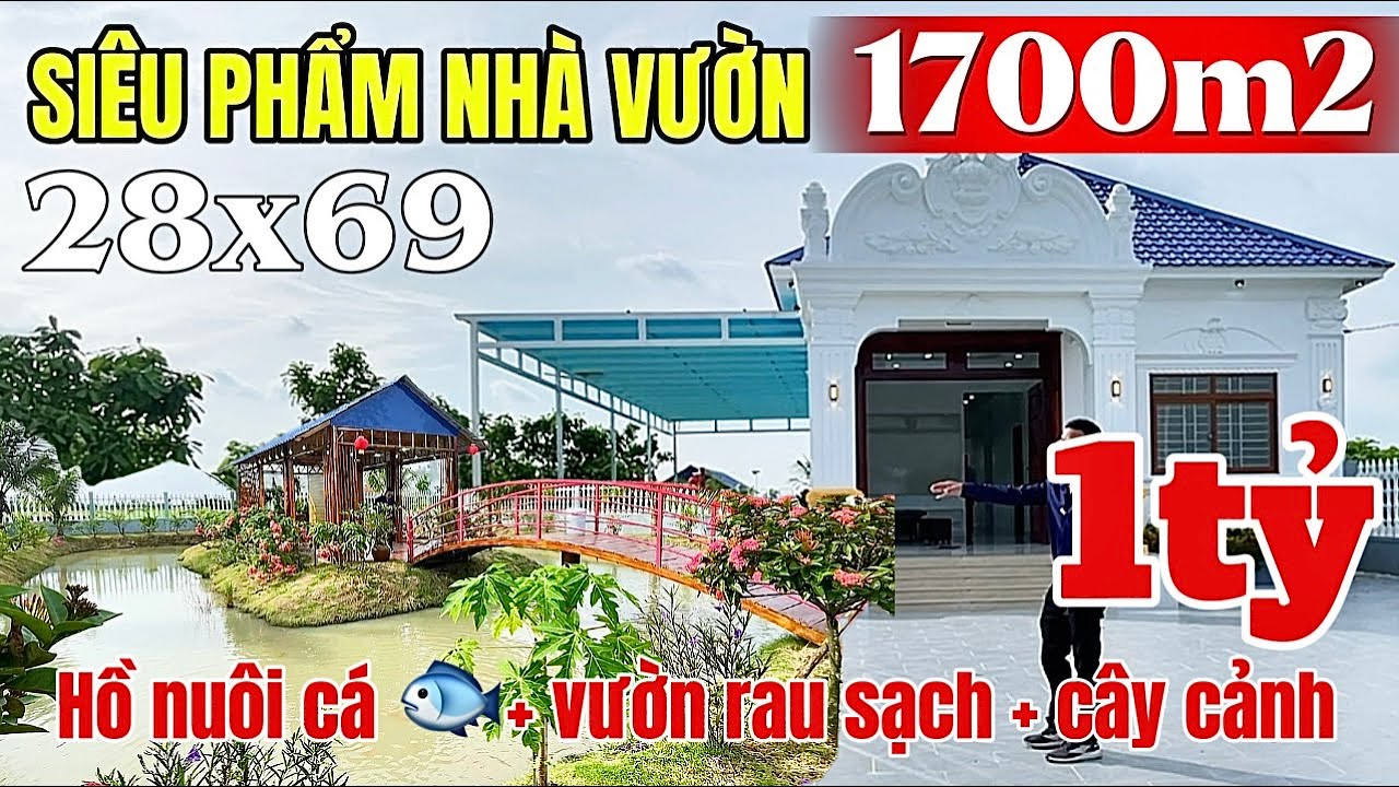 ☀️ SIÊU PHẨM NHÀ VƯỜN VEN BÌNH CHÁNH _ mẫu nhà vườn Tân cổ điển cực đẹp 2025
