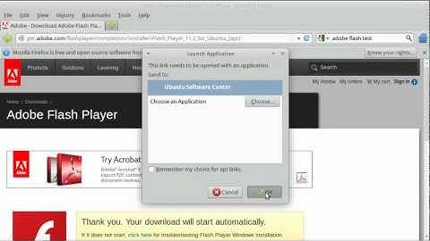 Adobe Flash Plugin install on 64 bit Xubuntu 12.04 LTS (quick vid)