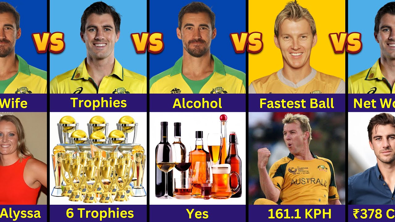 Comparison: Mitchell Starc vs Pat Cummins vs Brett Lee
