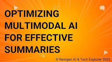 Optimizing Multimodal AI for Effective Summaries