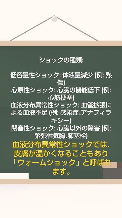 ショックの種類 YouTube