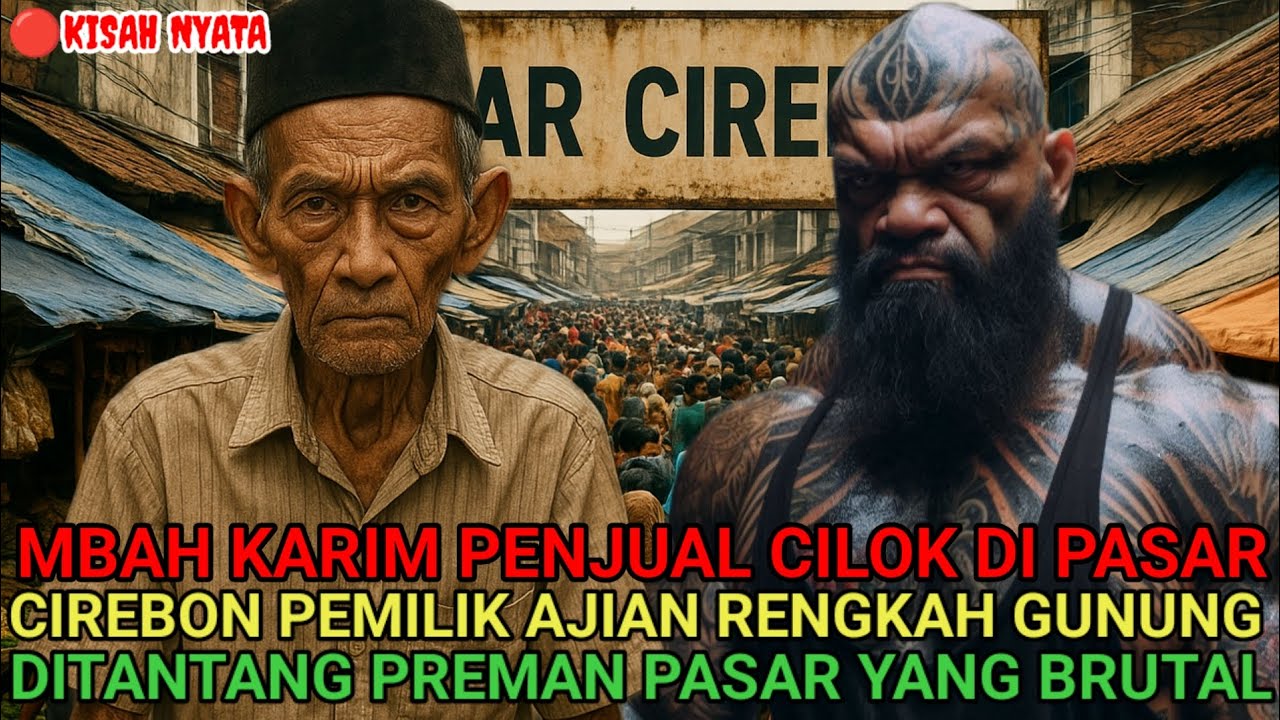 KISAH NYATA‼️ PASAR CIREBON GEGER OLEH MBAH KARIM PEMILIK AJIAN SAKTI DI TANTANG PREMAN PASAR BRUTAL