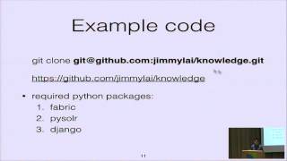 Building a Knowledge Graph - the new search engine technology (PyCon APAC 2014)