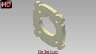Slip Nut Insert-03 (Video Tutorial) Autodesk Inventor