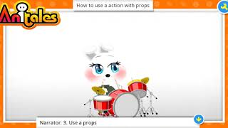 Anitales: "How to use a action with props" - numb screenshot 4