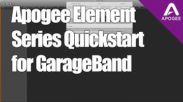 How to Setup Apogee Element Audio Interfaces with GarageBand