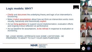 Link for Introduction to Evaluation Online – Logic model session.