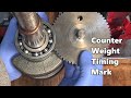 Briggs and Stratton L-Head Counterweight Timing - Crankshaft Gear Timing Mark Covered by Bearing