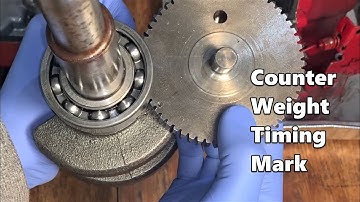 Briggs and Stratton L-Head Counterweight Timing - Crankshaft Gear Timing Mark Covered by Bearing