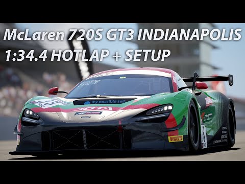 McLaren 720S GT3 INDIANAPOLIS HOTLAP + SETUP | ACC