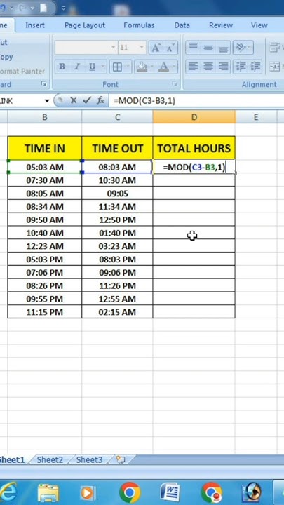 how-to-calculate-time-on-excel-excel-excelformula-shorts-shortvideo