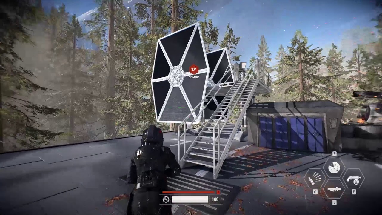 Battlefront 2 Storming the Base and Stealing a Tie Fighter YouTube