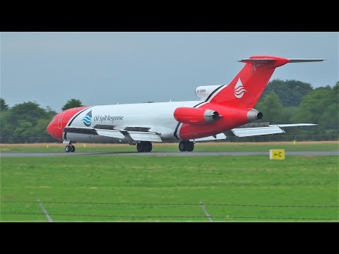 *Ultra rare* Oil Spill Response B727 Landing at Groningen Airport Eelde