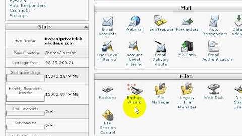 How to Backup your websites | how to restore website Video 11 of 13