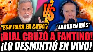 Rial Cruzó A Fantino Y Lo Hizo Comerse Los Mocos En Vivo