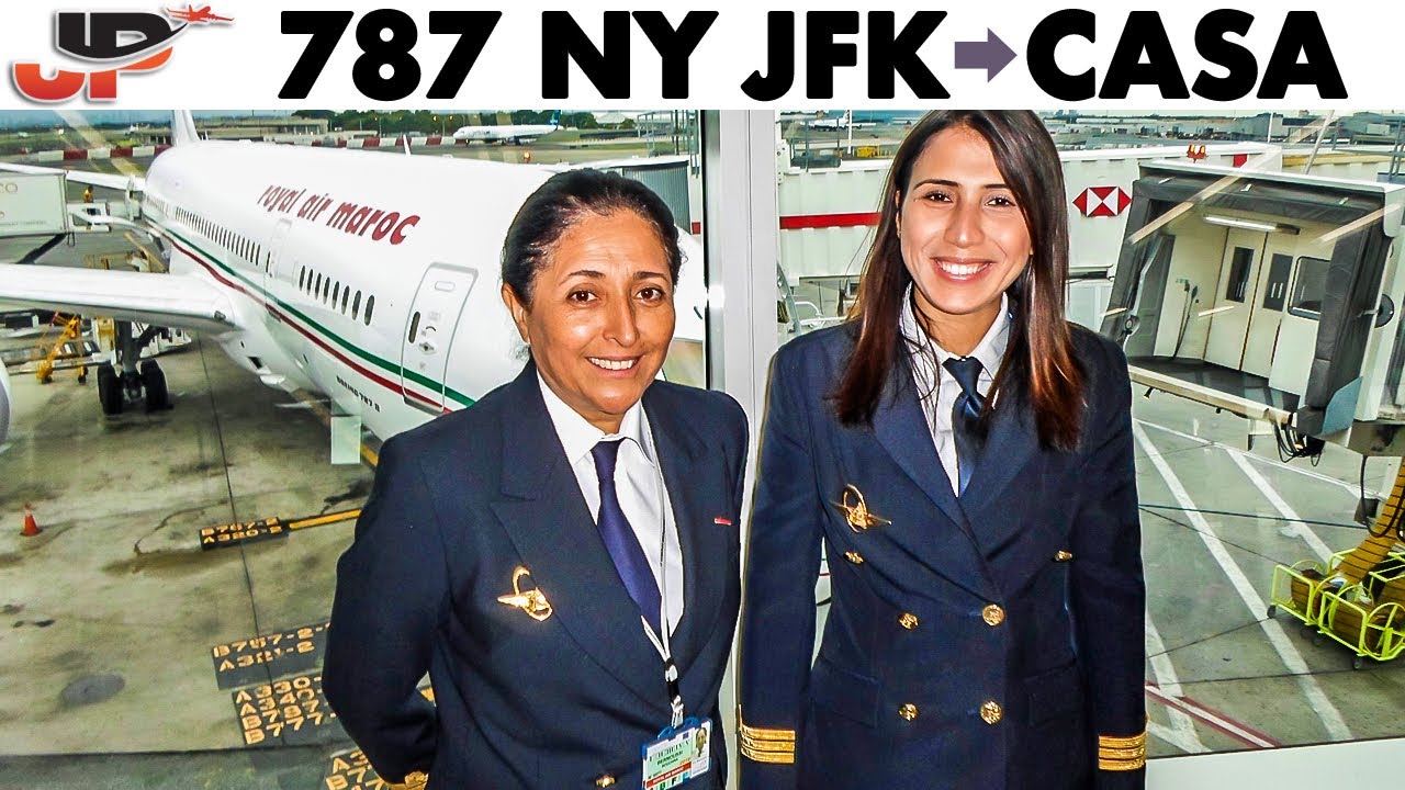 Boeing 787 New York JFK to Casablanca Full Cockpit Flight