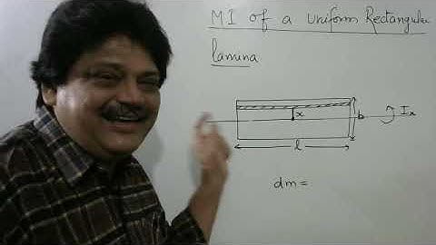 Moment of Inertia | L #3 | Rectangular lamina