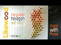 Triangulated hexagon wall lamp | made with Prusa