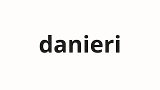 How to pronounce danieri | 다니엘이 (Daniel in Korean)
