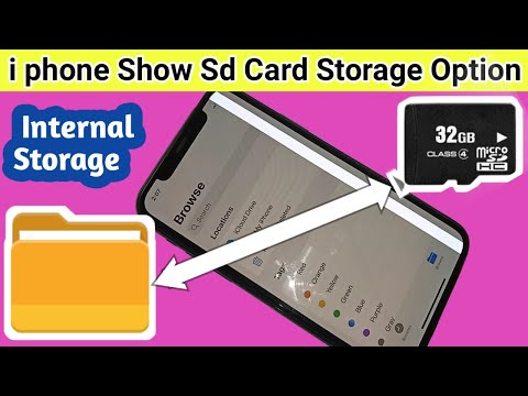 iPhone show Memory card option