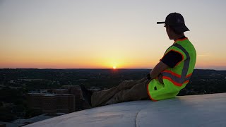 water tower sunset climb (police escape)