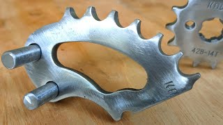 Sungguh di luar nalar || tukang las membuat alat pembengkok besi dengan gear bekas!