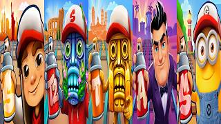 Temple Run 2 🆚 Temple Run 🆚 Subway Surfers 🆚 Agent Dash 🆚 Minion Rush Games Comparison & New Updates screenshot 2