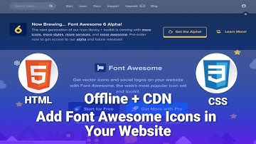 How to use Font Awesome Icons | Use Font Awesome Icons Offline & CDN || Web Designing Tutorials