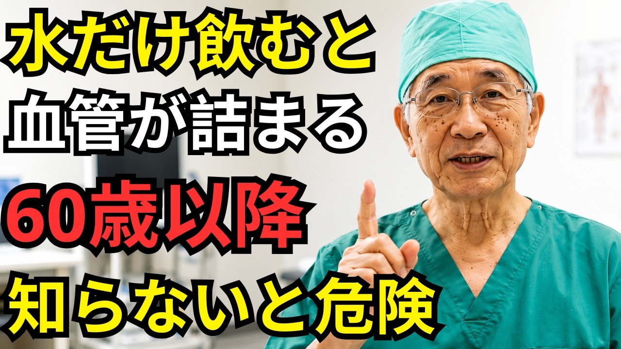 60歳を過ぎたら水だけ飲むのは危険です|たった1つの習慣で血流が劇的に改善