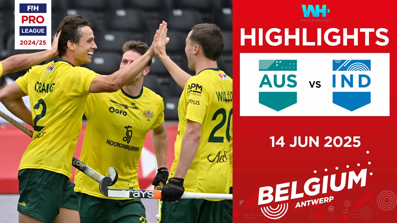 Лучшие моменты FIH Hockey Pro League 2024-25: Австралия против Индии (м) | Матч 1